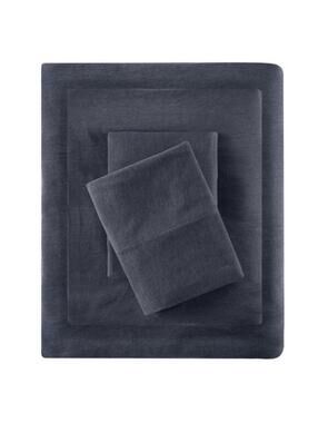 INTELLIGENT DESIGN Jersey-Knit Cotton Blend 3-Pc. Sheet Set, Twin XL Drk Gry